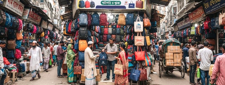 ঢাকার চকবাজারে ব্যাগের সেরা পাইকারি মার্কেট ও কাস্টম ব্যাগ সাপ্লাই